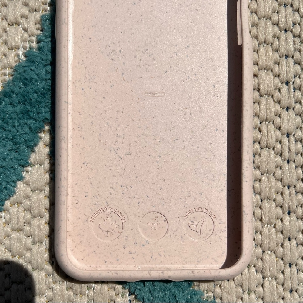 New Pela iPhone XR Pink/Salmon Abstract Design Phone Case - Picture 3 of 3